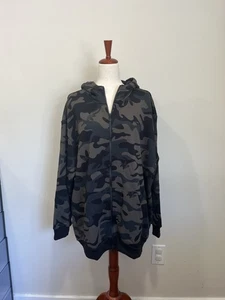 NUEVO CON ETIQUETAS $110 RARO Adidas Originales Para Mujer Camuflado Cremallera Sudadera con Capucha Grande JI5734 - Imagen 1 de 5