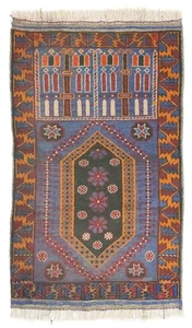 Morgenland Orientteppich - 134 x 81 cm - Blau - Imagen 1 de 6