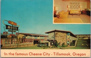 Postal vintage de los años 60 de TILLAMOOK, Oregon "MAR-CLAIR MOTEL & RESTAURANTE" sin usar - Imagen 1 de 2