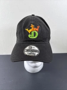 New Era Hat Cap Strap Back Black Embroidered Crown Draft Kings One Size - Picture 1 of 7
