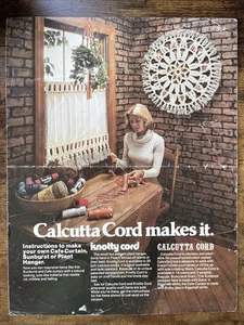 Cordón de Calcuta lo hace vintage patrones de macramé ~ cortina, rayos de sol, colgador de plantas - Imagen 1 de 1