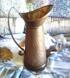 Vintage Antique Copper Pitcher - Unpolished - Picture 1 of 3