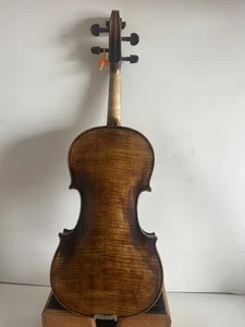 Master 4/4 violin Stradi model Flamed maple back spruce top hand carved K4131 - Picture 1 of 7