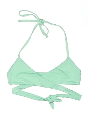 Top de traje de baño verde Zinke para mujer S Foto 1 de 2