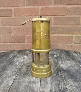 Alte Vintage Messing Petroleum Hockley Lampe & Rampenlicht & Co Bergmann Lampe Laterne 9" - Bild 1 von 11