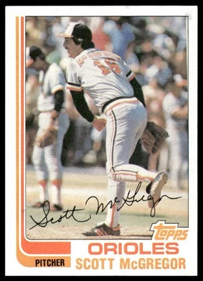1982 Topps #617 Scott McGregor Baltimore Orioles - Image 1 of 2