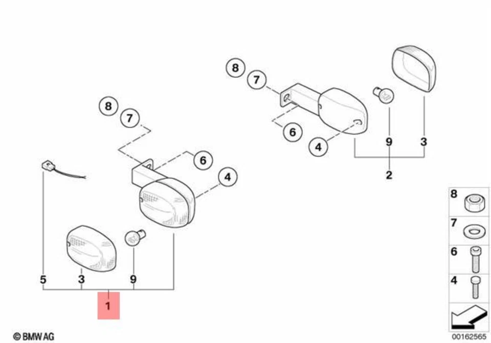 Indicadores delanteros (intermitentes) izquierdo originales BMW - F650GS - F650GSDakar (2007-2013) Foto 1 de 1
