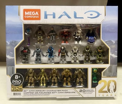 Mega Construx Pro Builders Halo 20th AnniversaryCharacter Pack 20 Characters New - Image 1 of 4