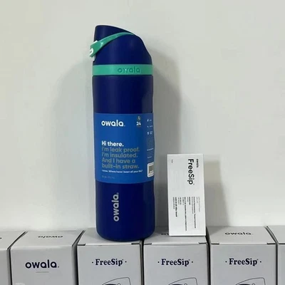 Owala FreeSip Insulated Stainless Steel Water Bottle with Straw for Sports,24oz
