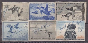 E4266: US #RW18, 19, 21, 22, 23, 26 Used, Sound; CV $82 - Picture 1 of 1