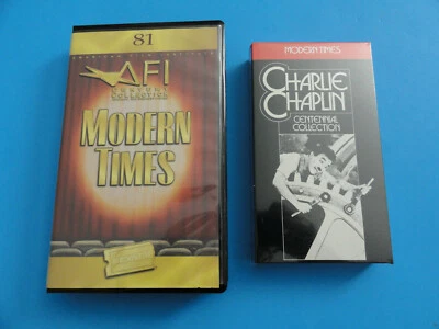 MODERN TIMES - BLOCKBUSTER VIDEO AFI CENTURY COLLECTION 1998 #81 VHS & CASE  - Image 1 of 4