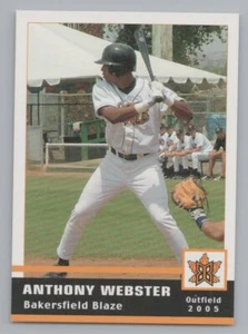 Anthony Webster 2005 Grandstand Bakersfield Blaze - Picture 1 of 2