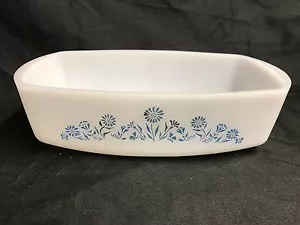 Federal Oven Proof White Milk Glass Lady Michelle ~ 1 1/4 Qt Oblong Loaf Dish - Bild 1 von 1
