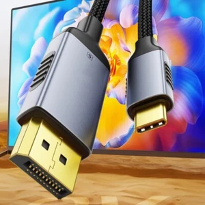 USB C to DisplayPort Cord with HDRs Support for Window System Enhances Visuals - Photo 1/14