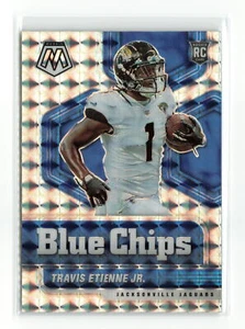 TRAVIS ETIENNE JR #13 2021 PANINI MOSAIC JAGUARS RC BLUE CHIPS SILVER - Picture 1 of 2