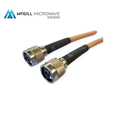 N Male to NMale Cable assembly Coaxial RG393 Silver plated - LOWEST LOSS - Image 1 of 4