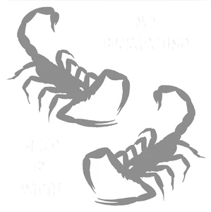Scorpion Sticker - 2 Pack Scorpio Decal - Choose Color Size - Picture 1 of 25