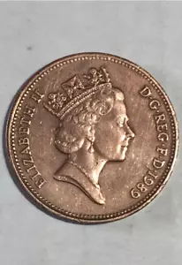 1989 ELIZABETH II - D-G - REG - F-D - 2p (TWO PENCE) COIN - Picture 1 of 3
