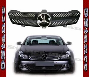 Fit 04-08 W219 CLS SEDAN Model Smoke Matte Black SMCD Front Replacement Grille - Bild 1 von 3