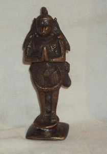 Traditional Indian Hindu Ritual Copper Statue God Hanuman Bajrang Bali - Picture 1 of 3