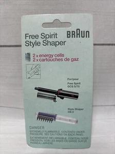 Braun Free Spirit Style Shaper 2x Energy Cells 12.5ml Butane Refills CTS2 CTS 2 - Picture 1 of 8