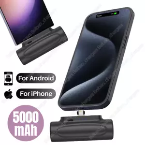 Portable Charger 5000mAh Ultra-Compact Power Bank Battery Pack For iPhoneAndroid - Picture 1 of 11