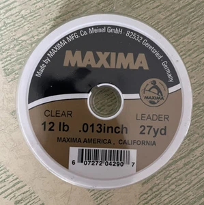 Maxima Leader Wheel 12lb Clear 27yds Fishing Line - Picture 1 of 1