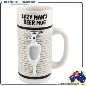 The Lazy Mans BEER MUG / BEER STEIN - Holds Up To 950ml or 32oz Brand New - Picture 1 of 7
