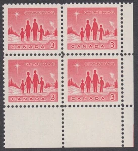 Canada - #434 Christmas, Corner Block of Four - MNH - Picture 1 of 1