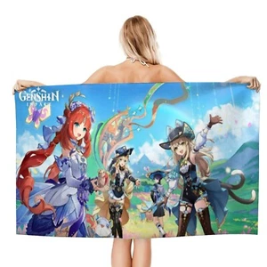 Genshin Impact Gifts Beach Towel for Women Girl Or Boys Birthday 30.7"*51.2" - Picture 1 of 7