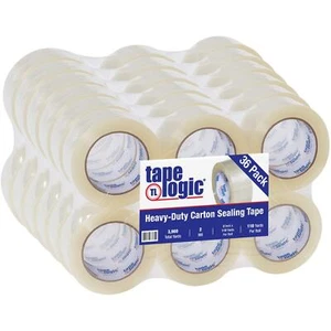 Tape Logic 2" x 110 yardas. (Paquete de 36) Cinta de embalaje acrílica transparente de 2,0 mil de alta resistencia - Imagen 1 de 4