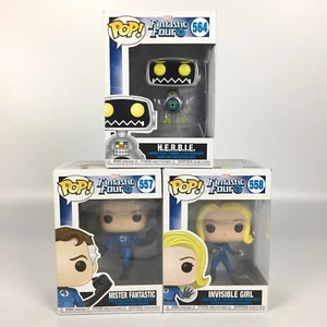 Lot of 3 Funko Pop Herbie 564, Mister Fantastic 557, Invisible Girl 558 / Marvel - Picture 1 of 3