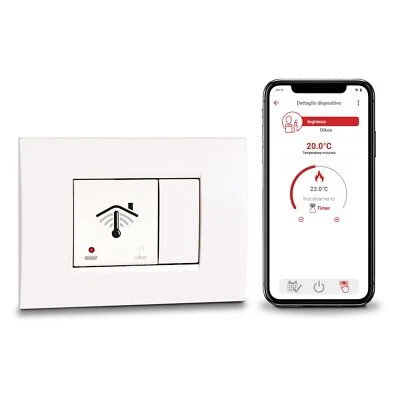 VE796000 OIKOS WiFi Unterputz-Thermostat mit 2 Modulen Smart Thermostat mit A... - Bild 1 von 2