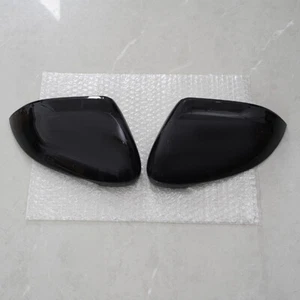 Gloss Black Wing Mirror Cover Cap w/ Lane Assist For 2017-20 VW Passat B8 Arteon - Picture 1 of 11