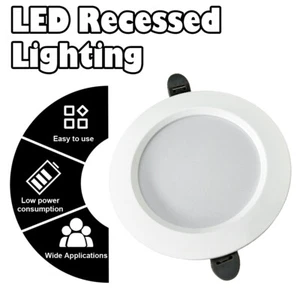 Round Led Recessed Ceiling Downlight 6w 9w 12w 18w Driverless Ac220v-ac240v Cold - Picture 1 of 11