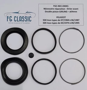 PEUGEOT 504 / 505 - Nécessaire réparation - Etrier AV double Piston GIRLING 54mm - Imagen 1 de 1