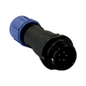 Weipu SP1311C/P5I-N - Conector macho en línea de 5 pines IP68 - 5A - 13 mm - roscado - Imagen 1 de 5