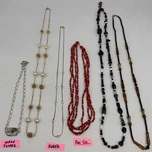 Estate Jewelry Necklace lot Of 6 - Picture 1 of 11