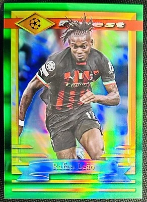 Rafael Leao 2022-23 Topps Finest Flashbacks UEFA Jumbo Box Topper Refractor #25 - Image 1 of 2
