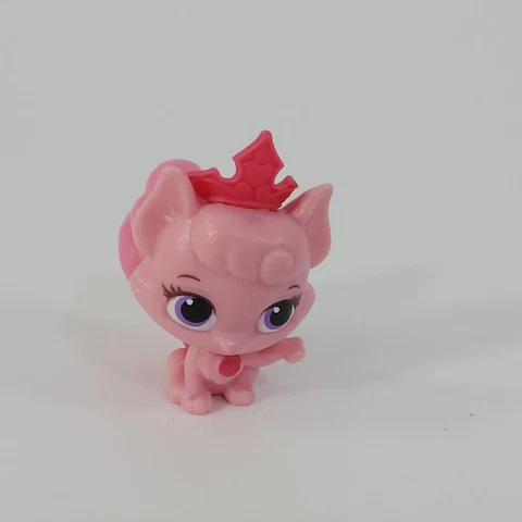 Disney Palace Pets Minis Dreamy Figure Toy Aurora's Cat 1.5" Kitten Pink Plastic Cover
