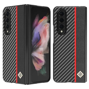 For Samsung Galaxy Z Fold5 4 Fold3 Shockproof Case Carbon Fiber Ultra Thin Cover - Picture 1 of 38