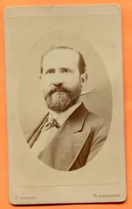 CDV Washington DC Retrato de un hombre barbudo, por Goldin, década de 1870 Backstamp - Imagen 1 de 3