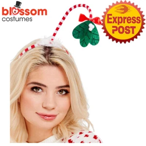 AC1187 Mistletoe Kisses Headband Santa Claus Christmas Xmas Costume Accessory - Picture 1 of 2