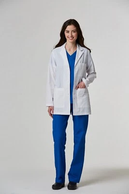 AUW Essentials Unisex Consultation Lab Coat, White - Image 1 of 4