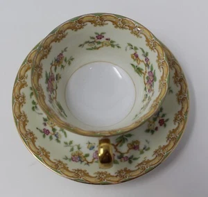 Noritake China Replacement-Pattern N80-Set-2-1/4" Footed Cup & 5-1/2" Saucer - Picture 1 of 11
