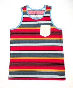 Gut getragenes Herren Tanktop Los Angeles gestreift Größe L - Bild 1 von 7
