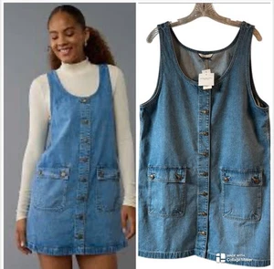 American Eagle Denim Dress With Pockets New With Tags Size Large - Picture 1 of 5