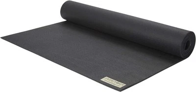 JadeYoga 368BK Harmony Durable & Thick Gym Fitness Mat, Black, 3/16" 24" x 68"