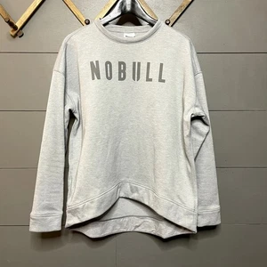 Nobull Pullover Heathered Gray Relaxed Fit Women's Size M - Picture 1 of 3