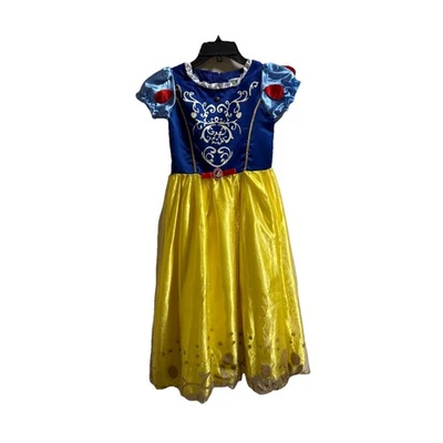 Disney Princess Snow White Gown Dress Girls 140cm M 8 10 Pretend Play - Image 1 of 4